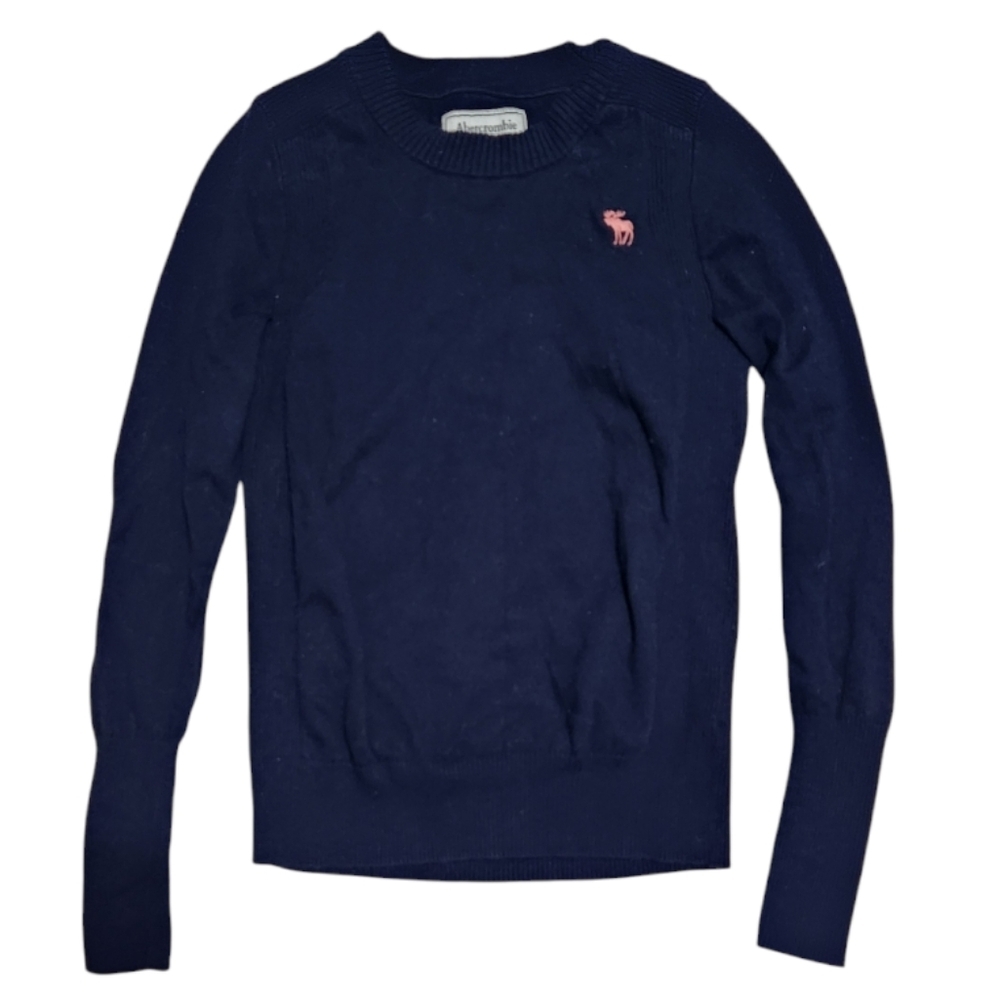 Abercrombie vintage navy pullover sweater crewneck - Picture 4 of 6